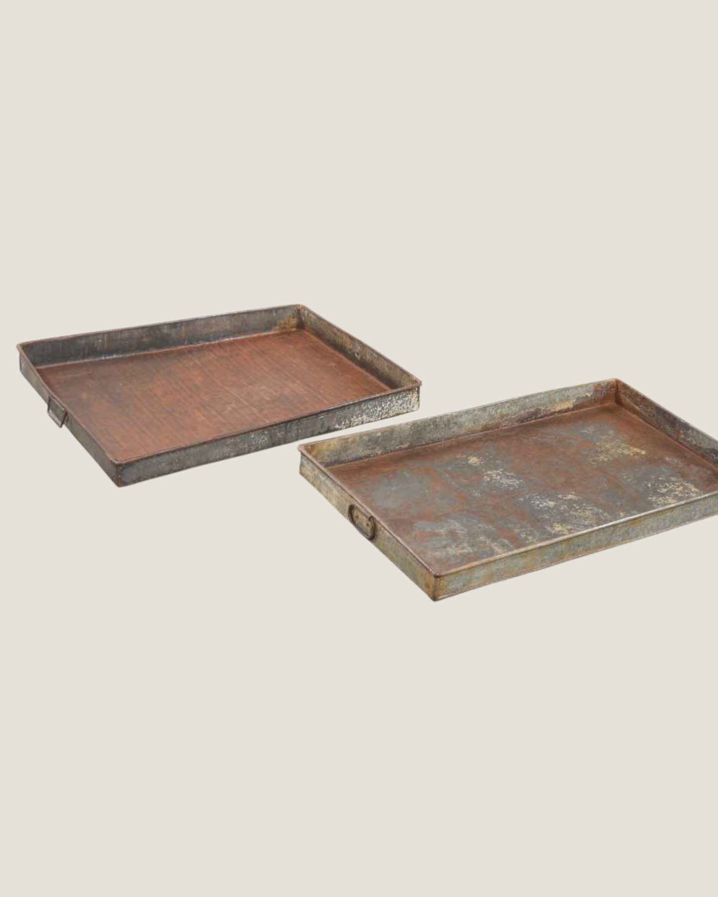 Vintage Iron Tray-  Rectangle - Large