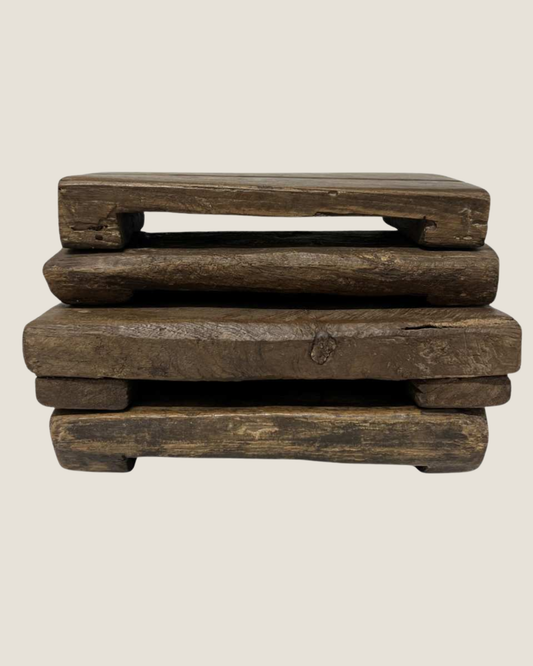 VITAGE WOOD RISER - DARK