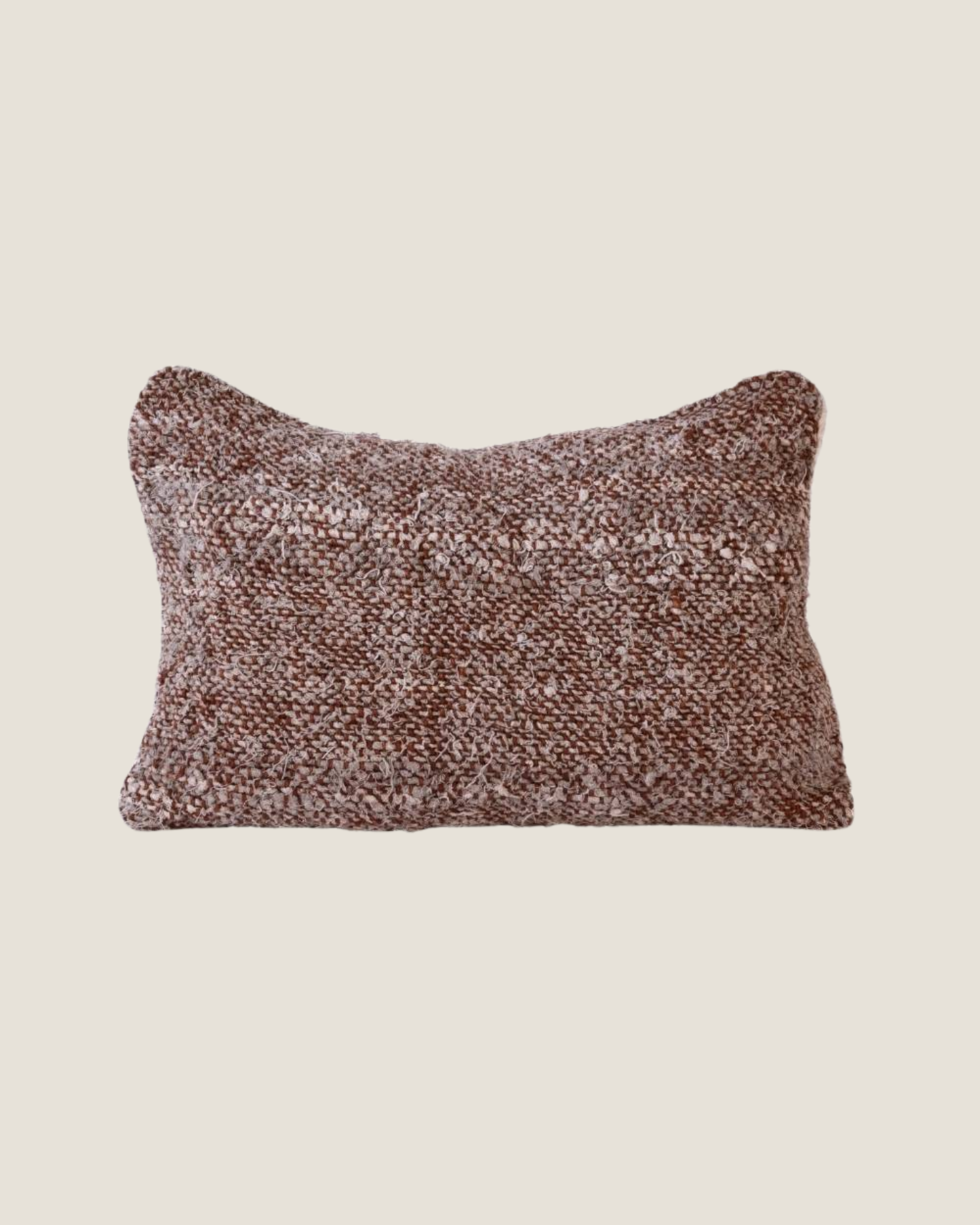 WABI CUSHION COVER 100% RECYCLED LINEN - RUST