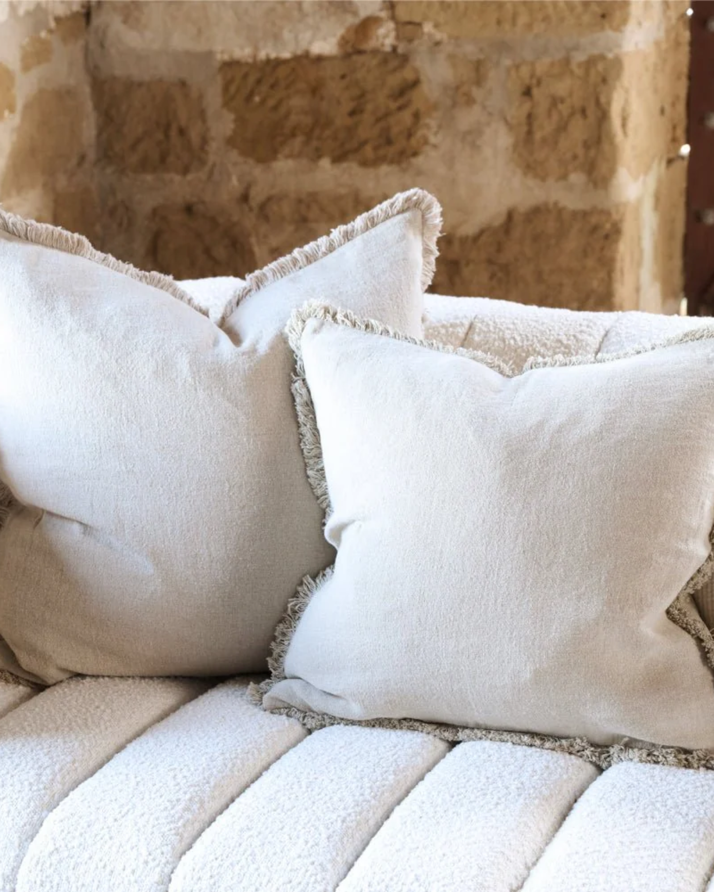 LUCA BOHO LINEN CUSHION COVER