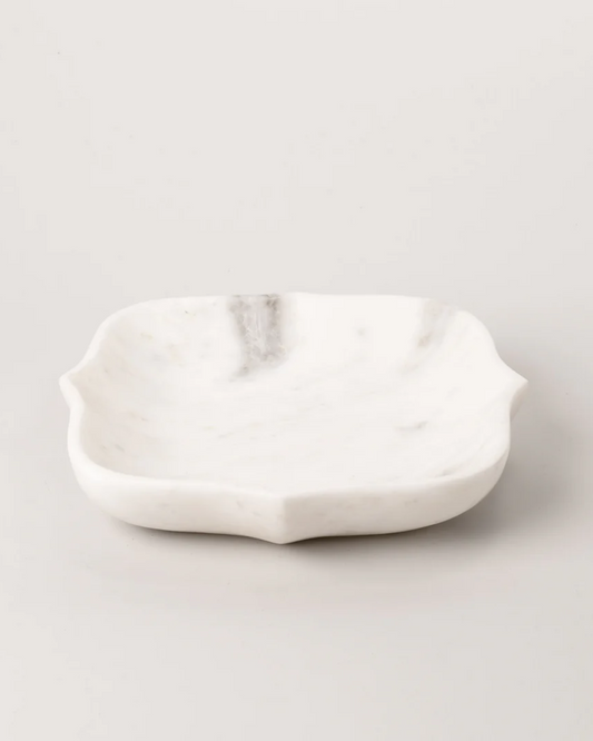 SQUARE MARBLE ISHA BOWL - LARGE