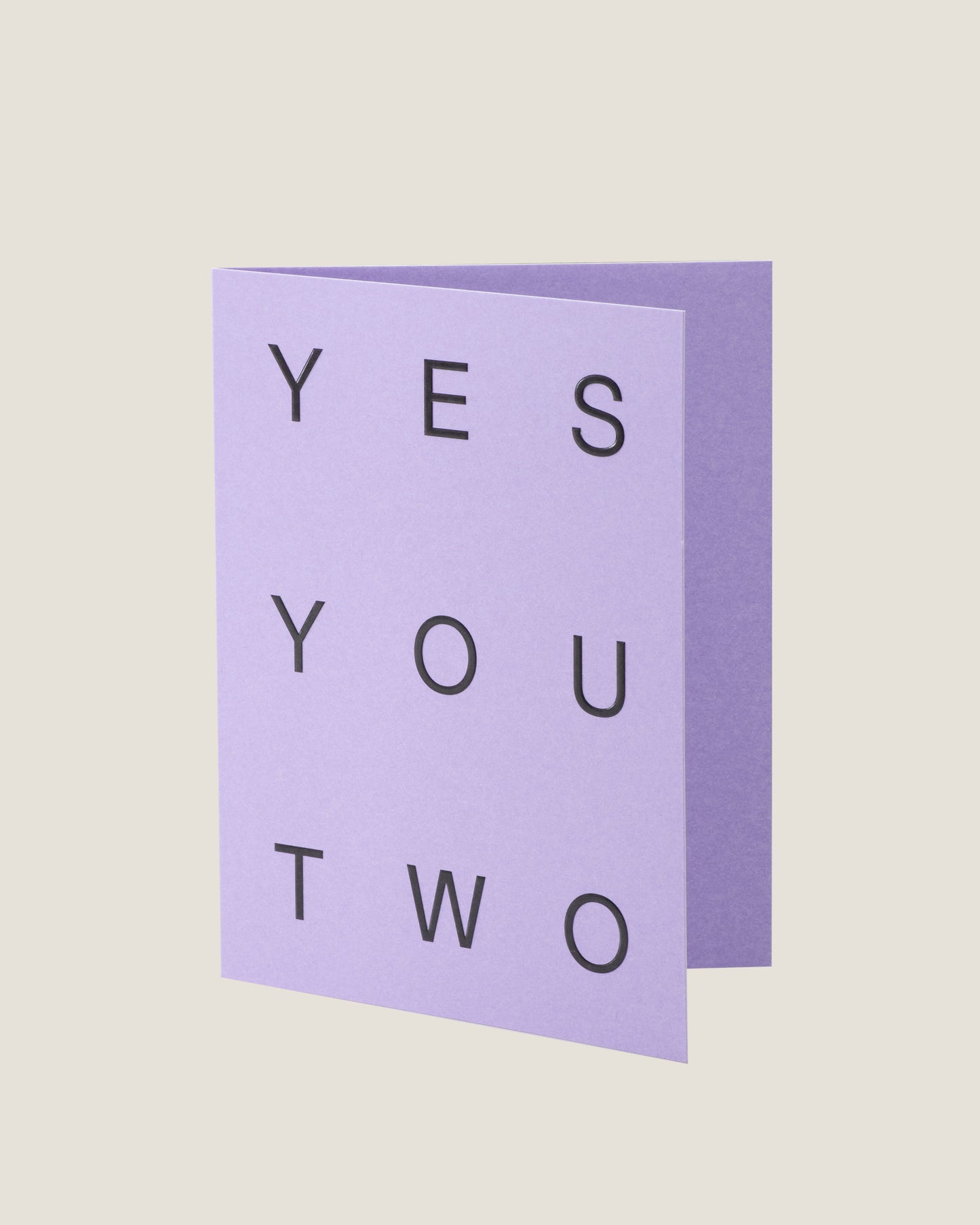 YES YOU TWO - SHORT TALK GREETING CARD
