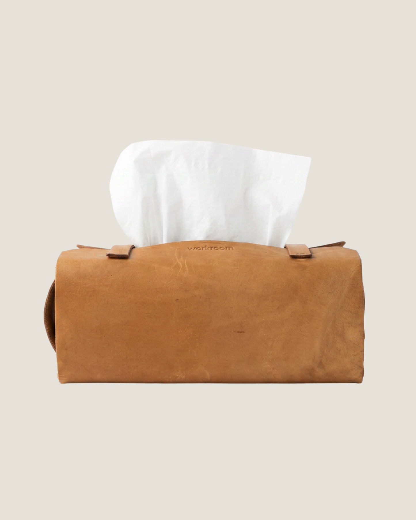 LEATHER TISSUE BOX COVER